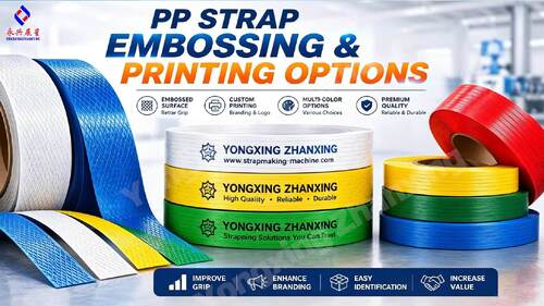 Options de gaufrage et d'impression de sangles en PP | YongxingZhanxing