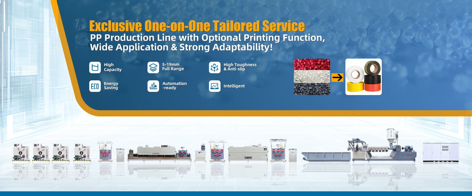 Qualité Machine de fabrication de sangles en PP usine
