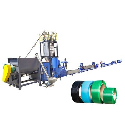 Bon prix Machine de fabrication de sangles en PET en plastique de 9 mm, machine à bandes à vis unique en ligne
