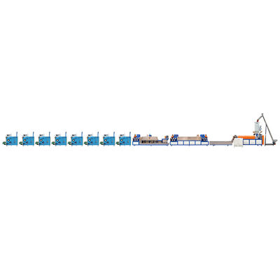 Bon prix Machine de fabrication de sangles en PP pour la production de sangles d'emballage en PP/PET dans un seul plan de fabrication de 8 sangles à double vis en ligne