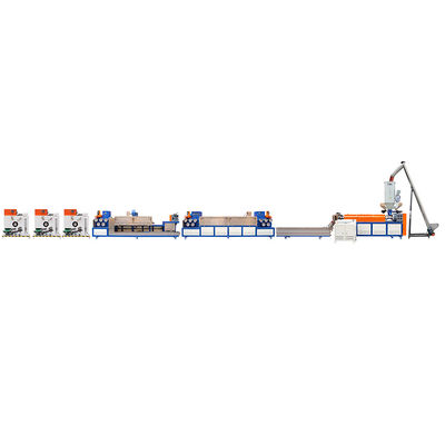 Bon prix Ligne de production de sangles en PP entièrement automatique, machine d' extrusion de courroie d' emballage en PP de 9 mm en ligne