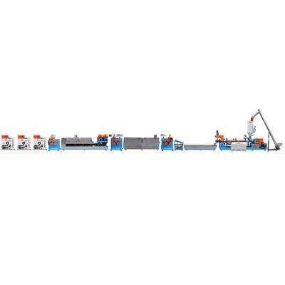 Bon prix Machine automatique à double vis de fabrication de plastique avec 2 lignes de bobine de plastique en ligne