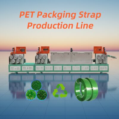 Bon prix Machine de fabrication de bandes en PET dotée d'une ligne de production complète allant du pré-séchage à l'enroulement avec étapes d'étirement et de gravure en ligne