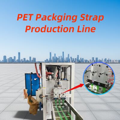 Bon prix Machine de fabrication de bandes en PET dotée d'une ligne de production complète allant du pré-séchage à l'enroulement avec étapes d'étirement et de gravure en ligne
