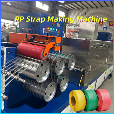 Ligne d'extrusion de sangles PP à grande vitesse Ligne de production de bandes de cerclage PP Usine