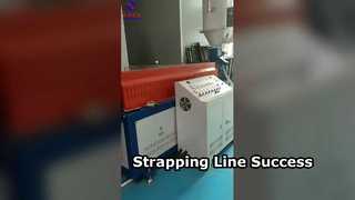 Ligne de production de cerclage PP entièrement automatique mise en service avec succès